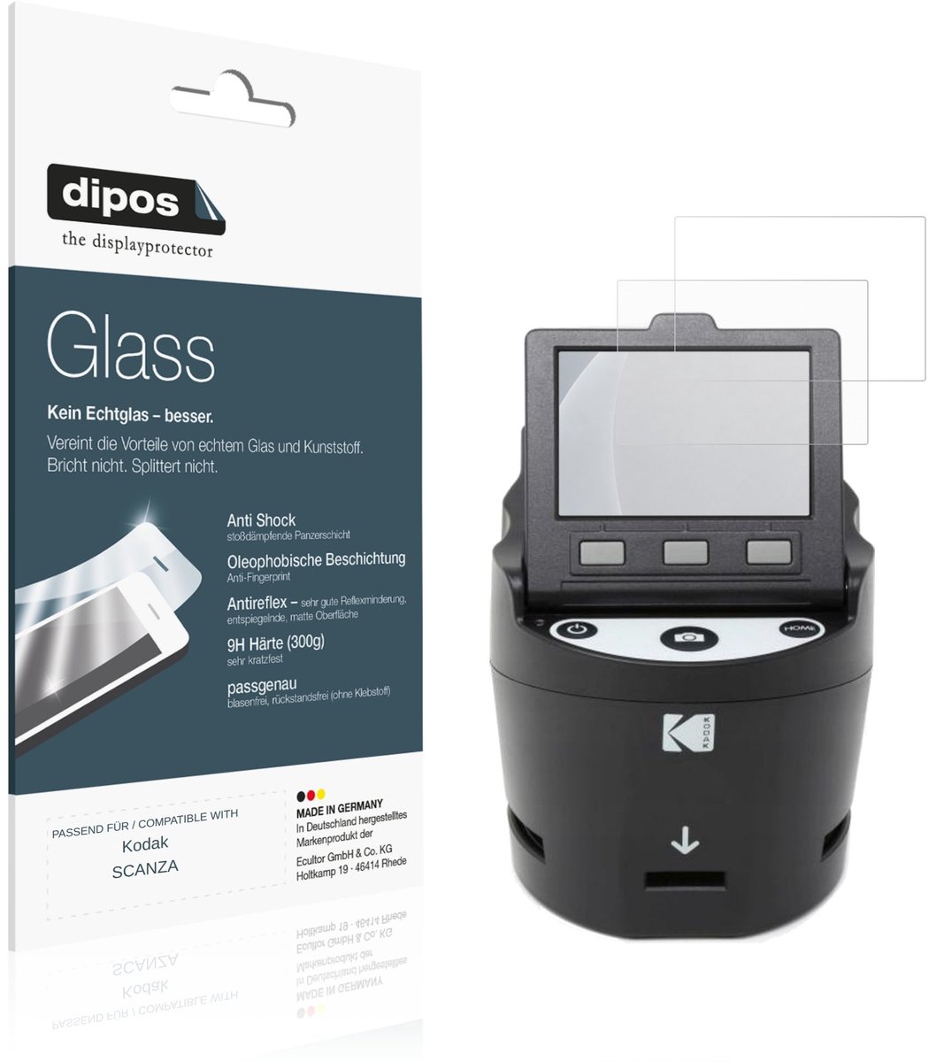 dipos – 2x Matte Pantserfolie geschikt voor Kodak SCANZA | 9H Screenprotector