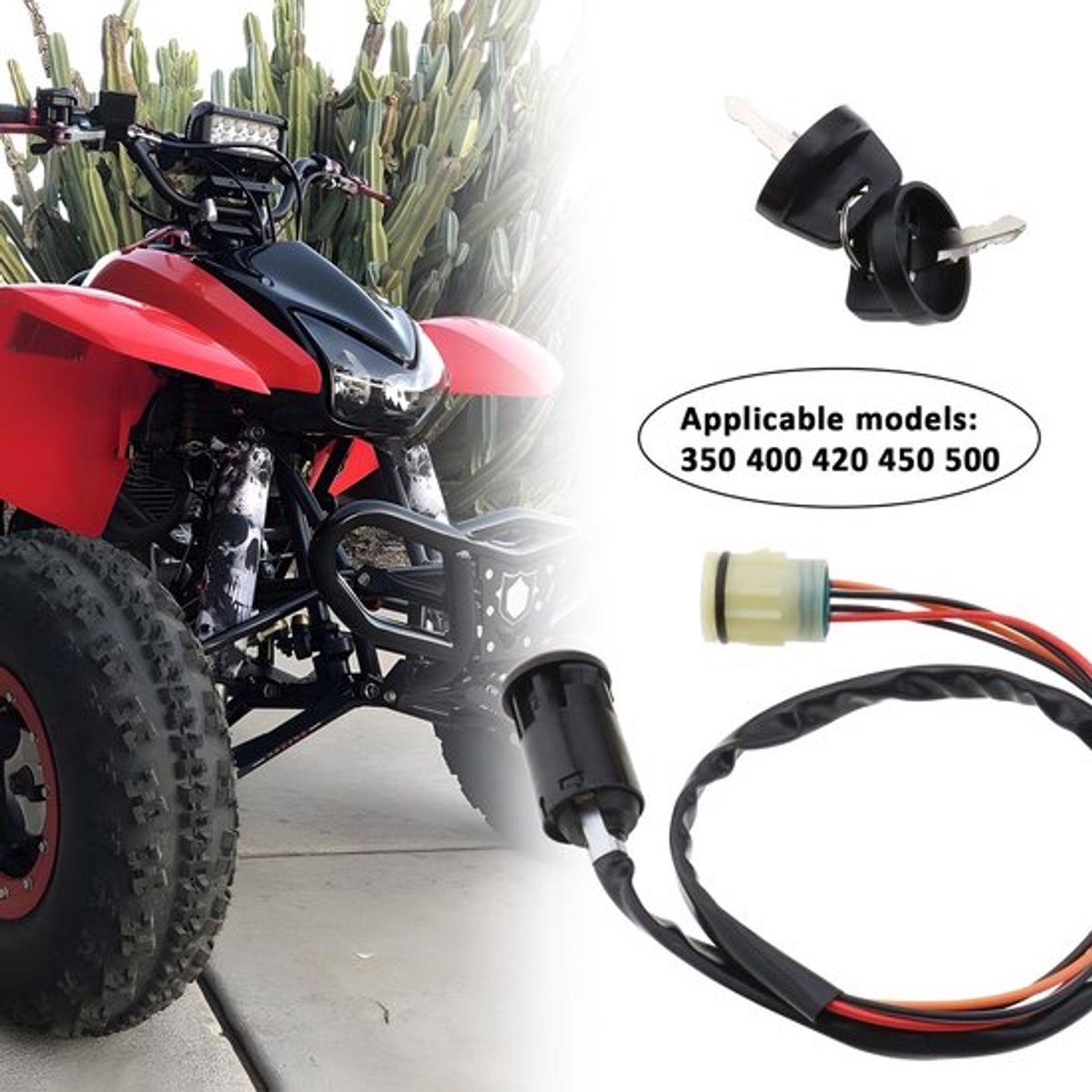 Dailygoody - Ignition Switch - Motorfiets Sleutels - Hoogwaardige Kwaliteit