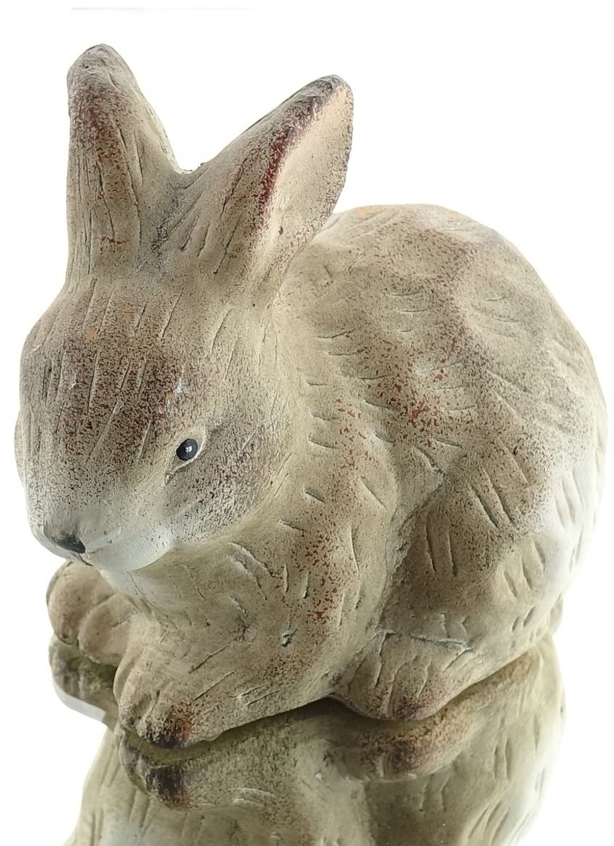 Scheulen Haas Sam Bruin Gehurkt 12 cm Keramiek
