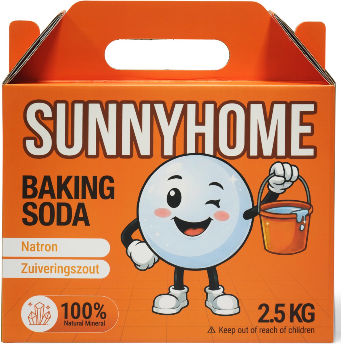 Baking Soda 2,5 kg – Zuiveringszout – Natriumbicarbonaat – Allesreiniger & Geurverwijderaar voor Schoonmaken & Wassen