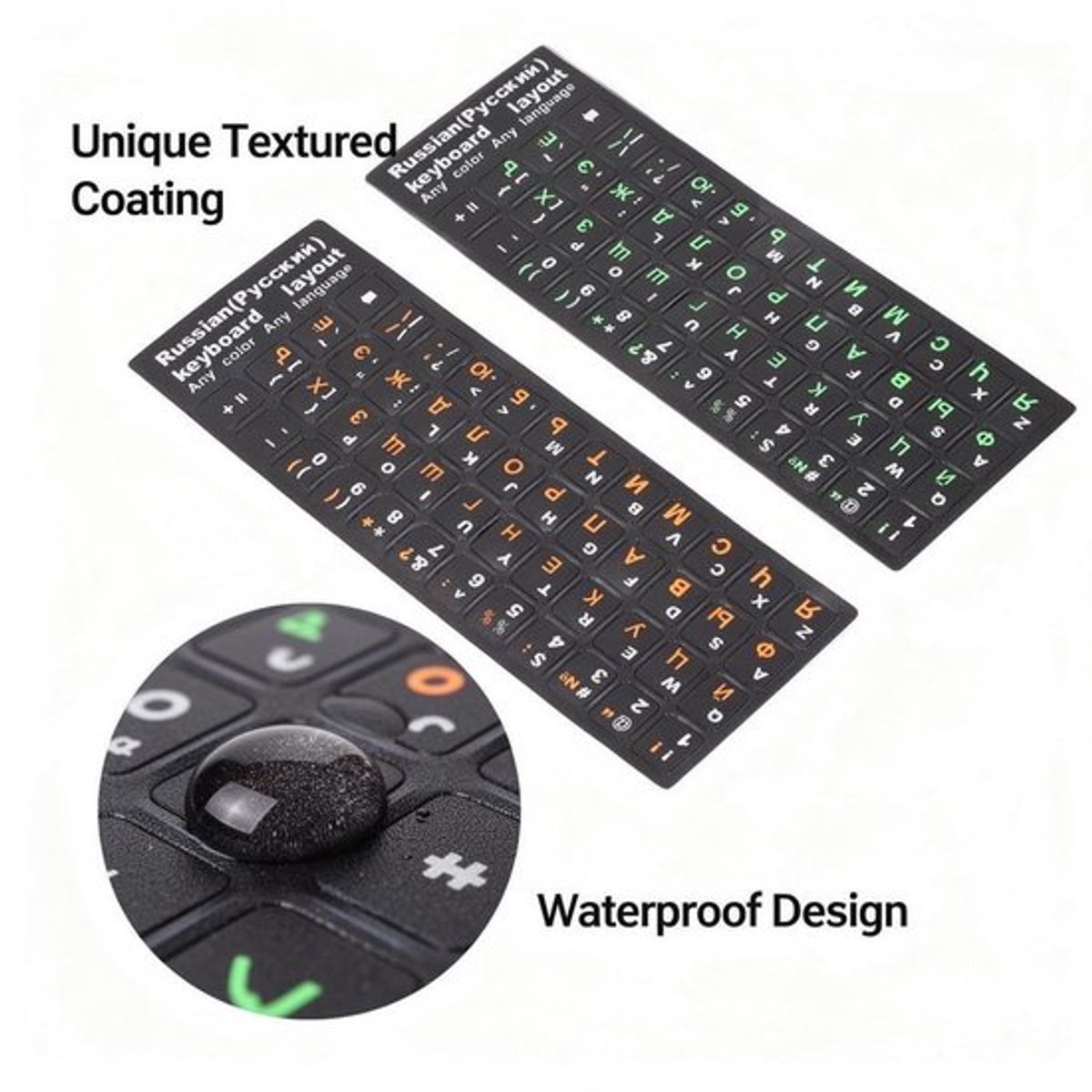 MTTproducts- Toetsenbordstickers Waterdicht - Russische Toetsenbordstickers
