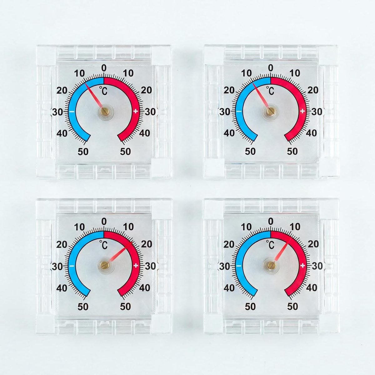 Zelfklevende Buitenthermometer - Transparant - Weerbestendig - Voor Ramen en Kassen
