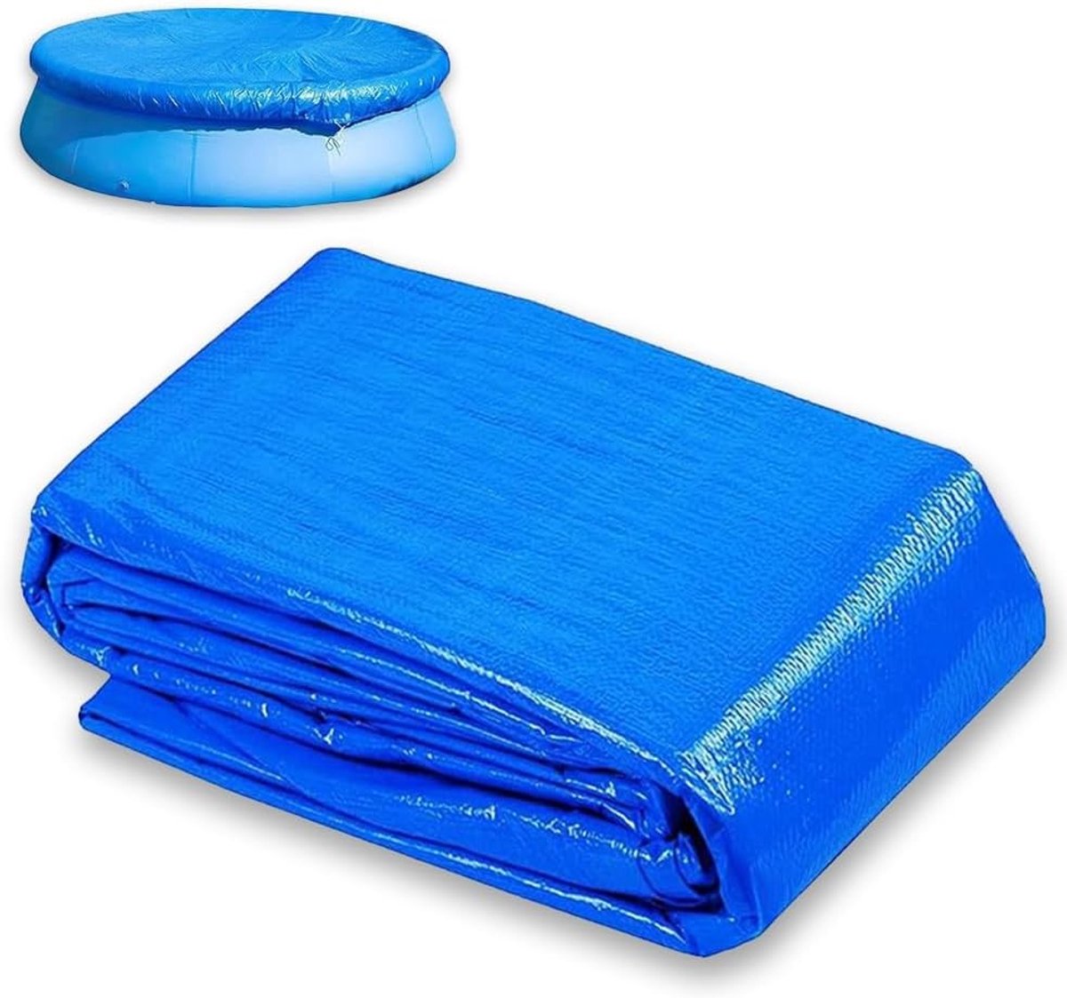 Ronde zwembadafdekking met een diameter van 210 cm, waterdicht, UV-bestendig en beschermend tegen vuil
