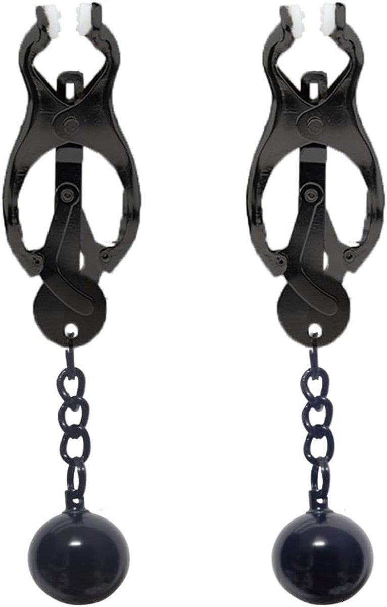 Tepelklemmen Tepels Sex Tepelklemmen Zware tepelklemmen met 110g gewicht Tepelklemmen voor BDSM Erotica SM - ShopVlot