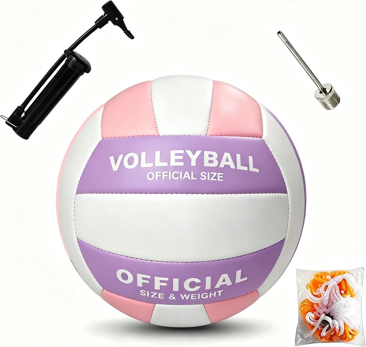 Volleybal, beachvolleybal, volleybalcadeau, zacht, waterdicht en duurzaam, wordt geleverd met pomp, luchtnaald en - ShopVlot