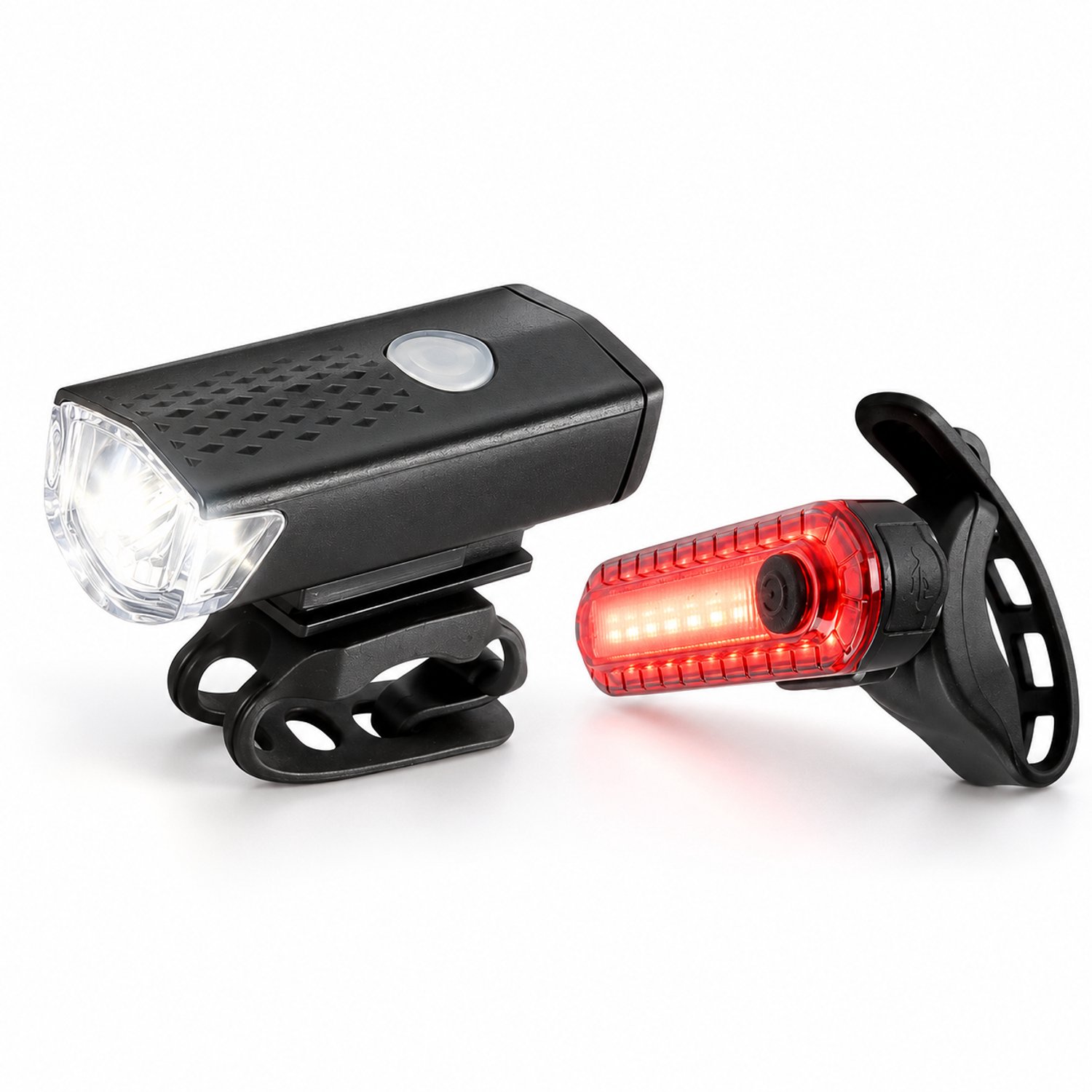 Fietsverlichting LED set - Oplaadbare koplamp en achterlicht - USB-C - 2-delig