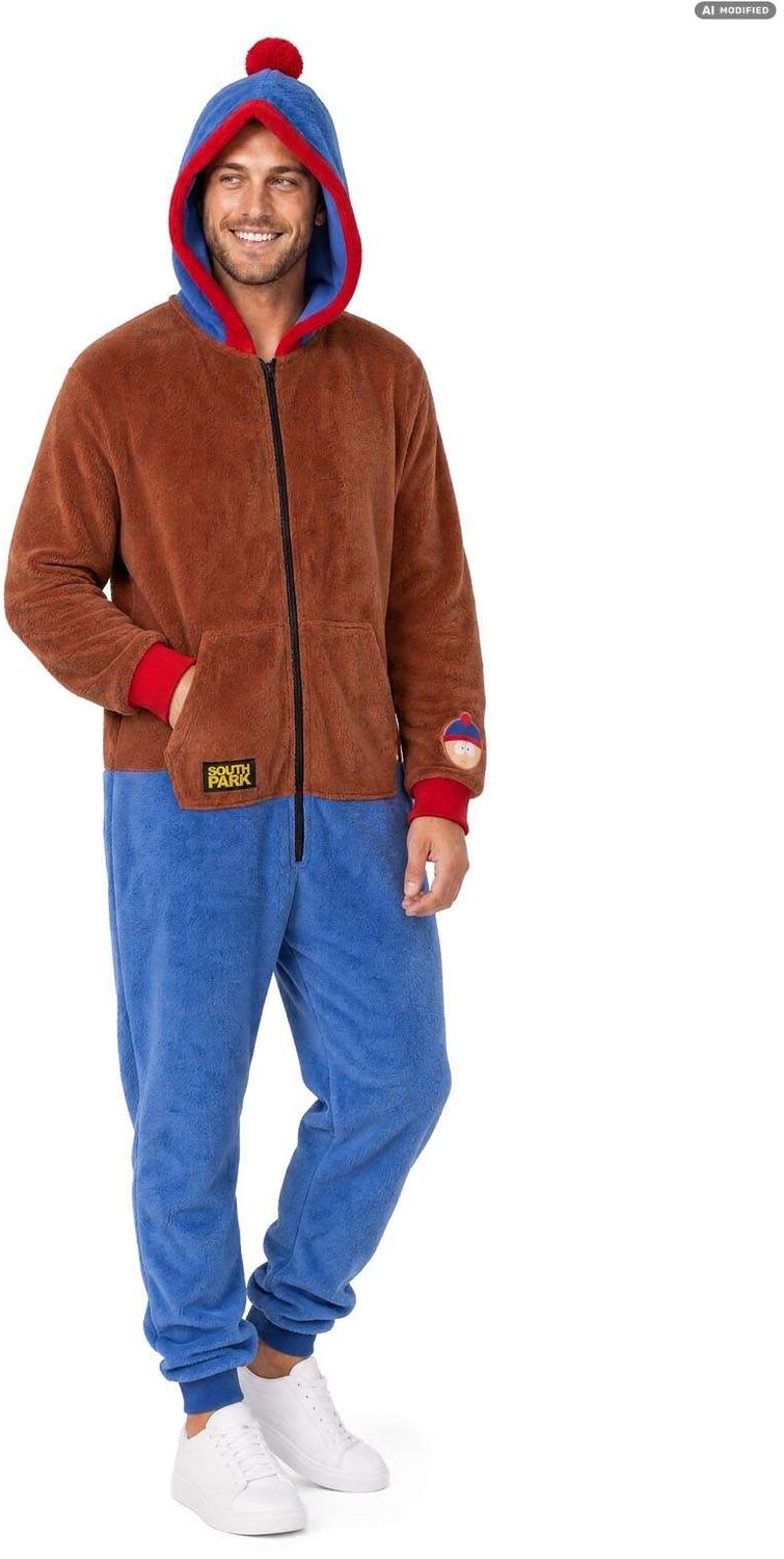 OppoSuits South Park™ - Stan Onesie - Unisex - Carnaval- en Halloweenkleding - Chill Pak - Bruin - Maat: