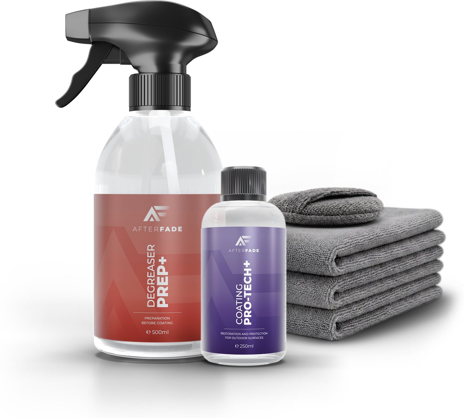 Afterfade Pro+ Kit Alu en PVC - Kleurhersteller en Reiniger voor Aluminium en Kunststof
