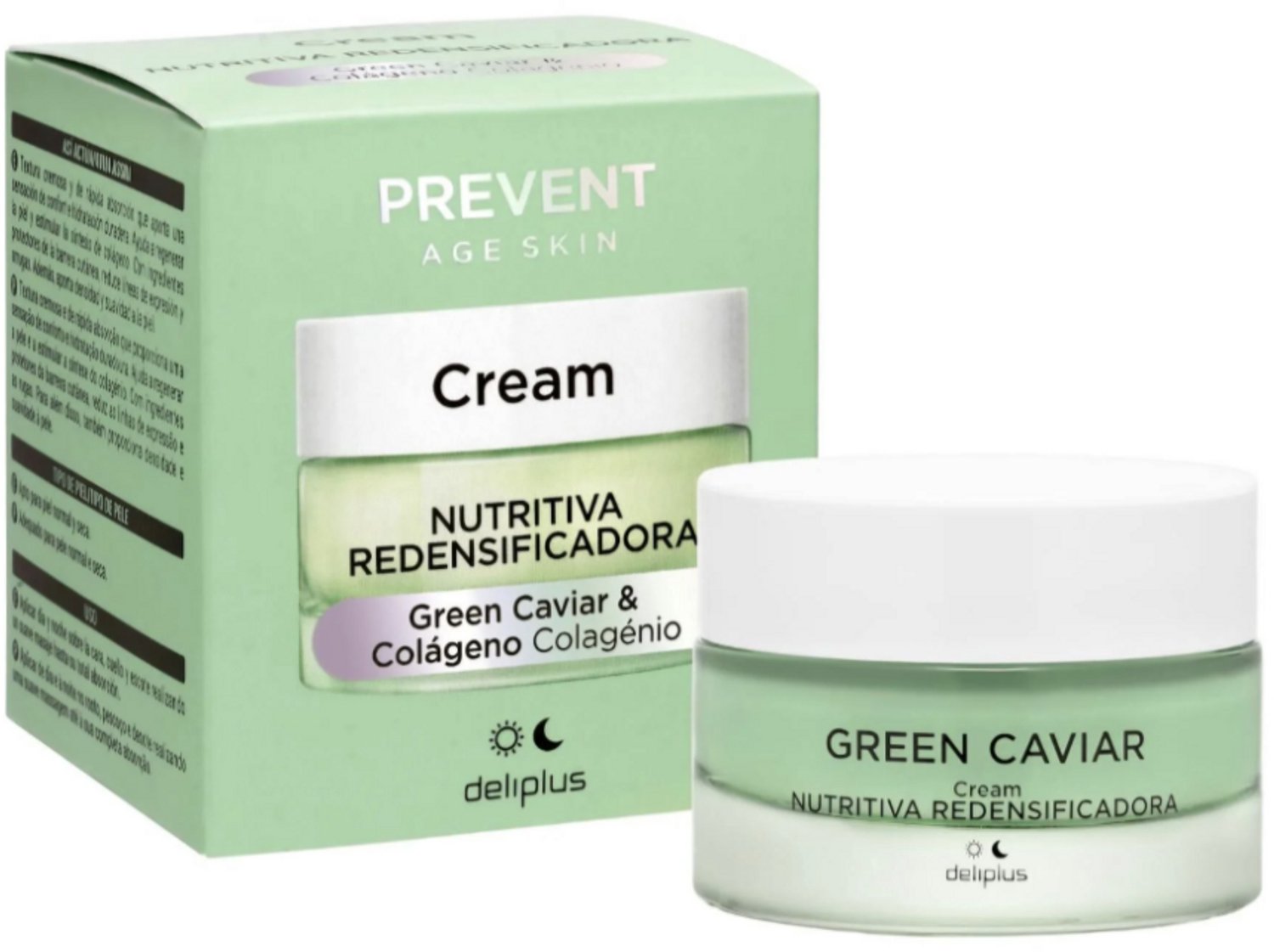 Deliplus | Cream Green Caviar | Dag- En Nachtcrème | Hydraterend en Verzorgend | Anti Aging | 50ml