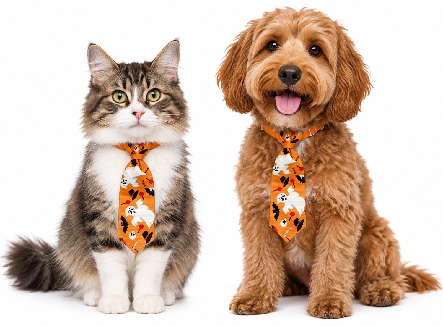 Honden of katten stropdas voor Halloween Witch oranje - halloween - stropdas - hond - kat - huisdier - feestdagen
