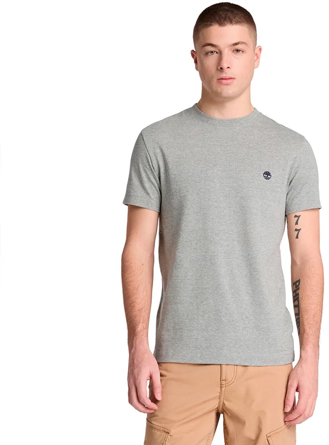 Timberland Dunstan River Slim T-shirt Met Korte Mouwen XL Man Grijs