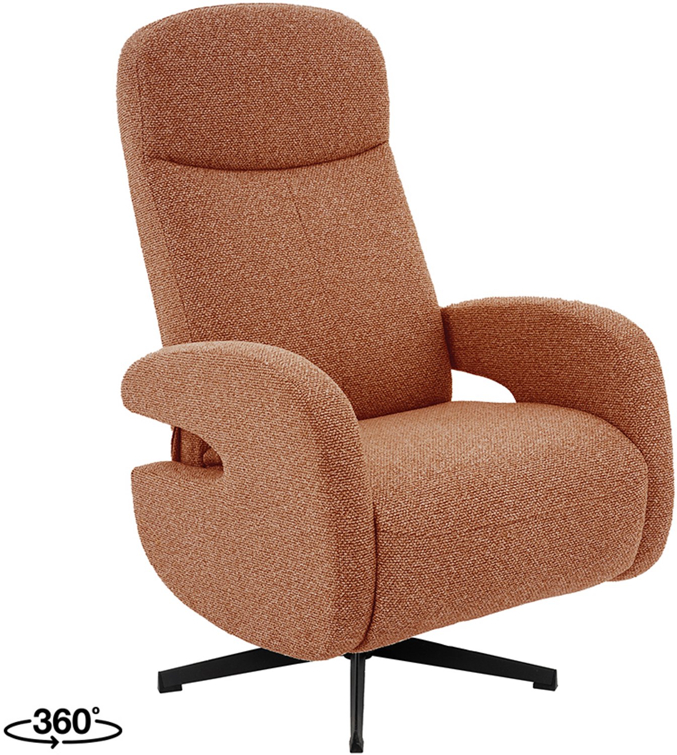 LABEL51 Esbjerg Fauteuil - Oranje - Royal Stof - Manueel Verstelbaar