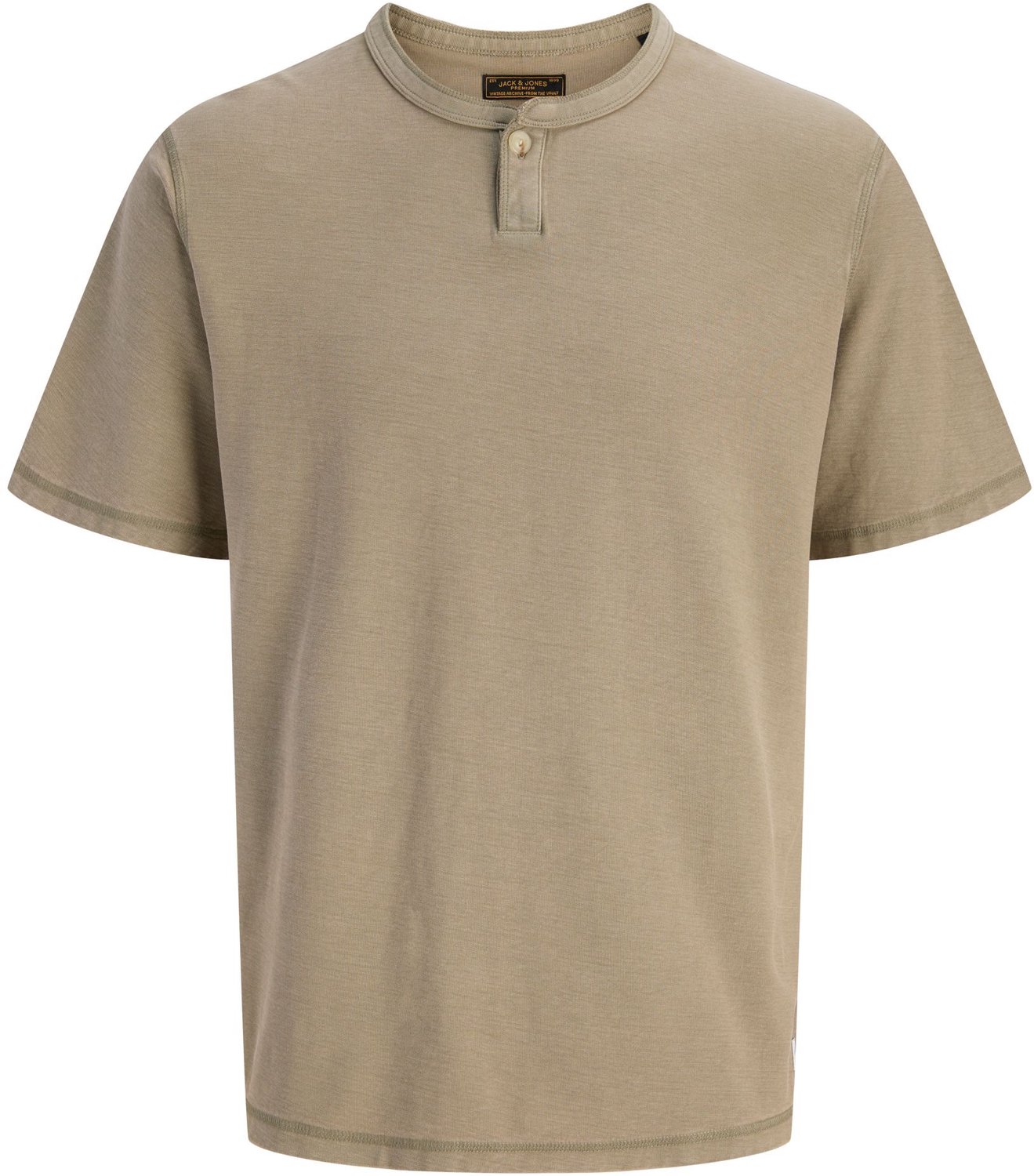 JACK & JONES Jason henley tee regular fit - heren T-shirt met - groen (dusky green)