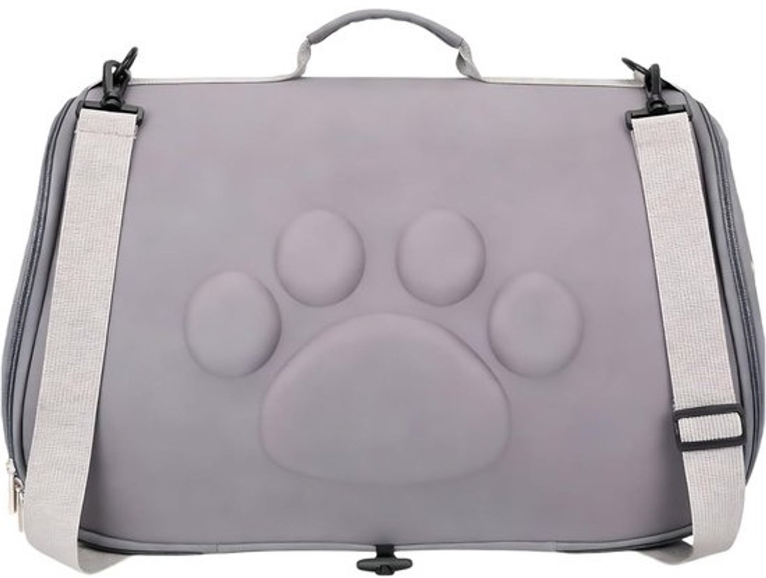 Kattenreistas - Draagtas voor Kittens - Reizen met Huisdier - Opvouwbaar Ontwerp - 43L x 27B x 9H cm - Grijs