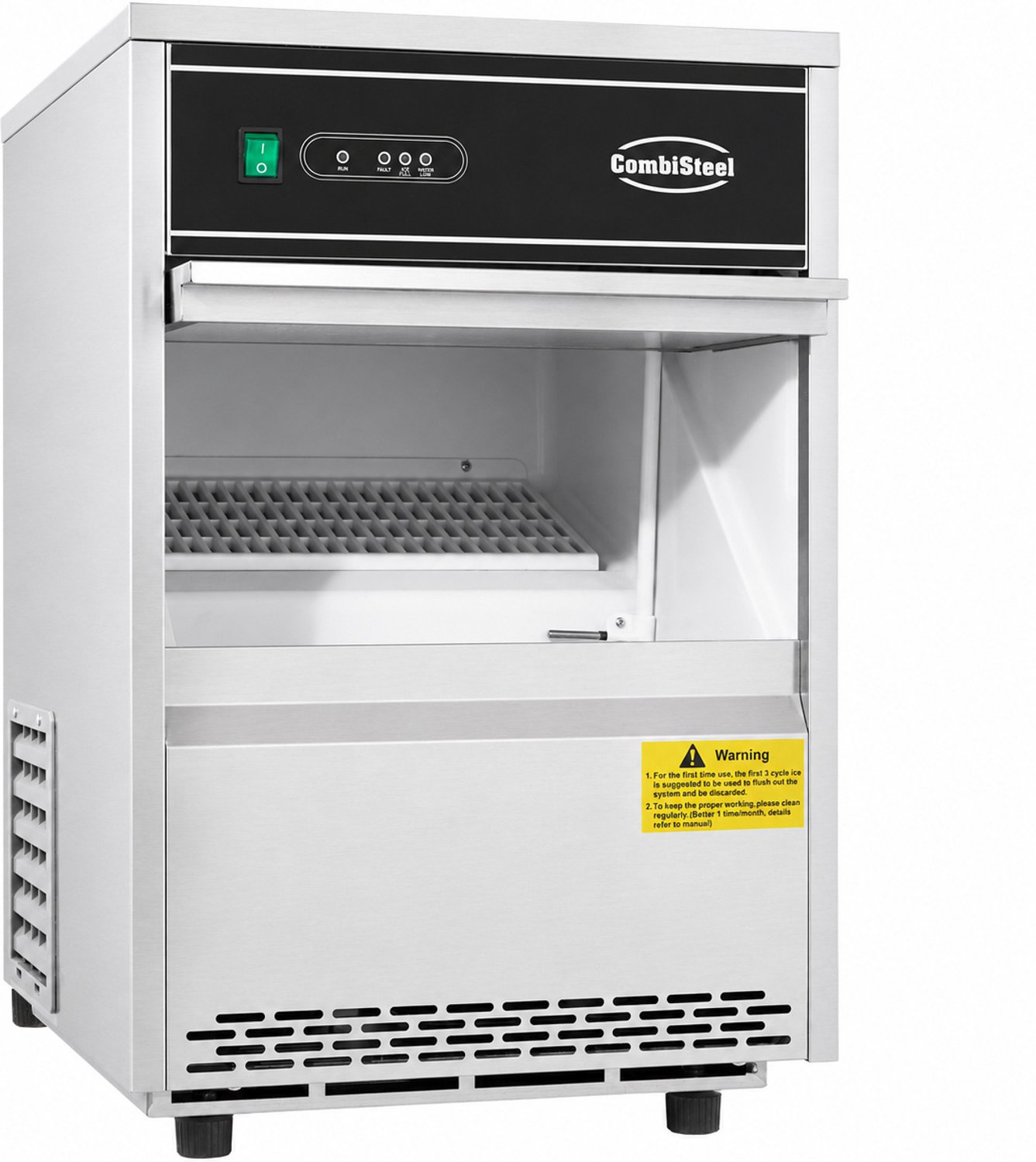 IJsblokjesmachine - 26Kg/24H - 6kg opslag - Combisteel - 7476.0150 - Horeca & Professioneel