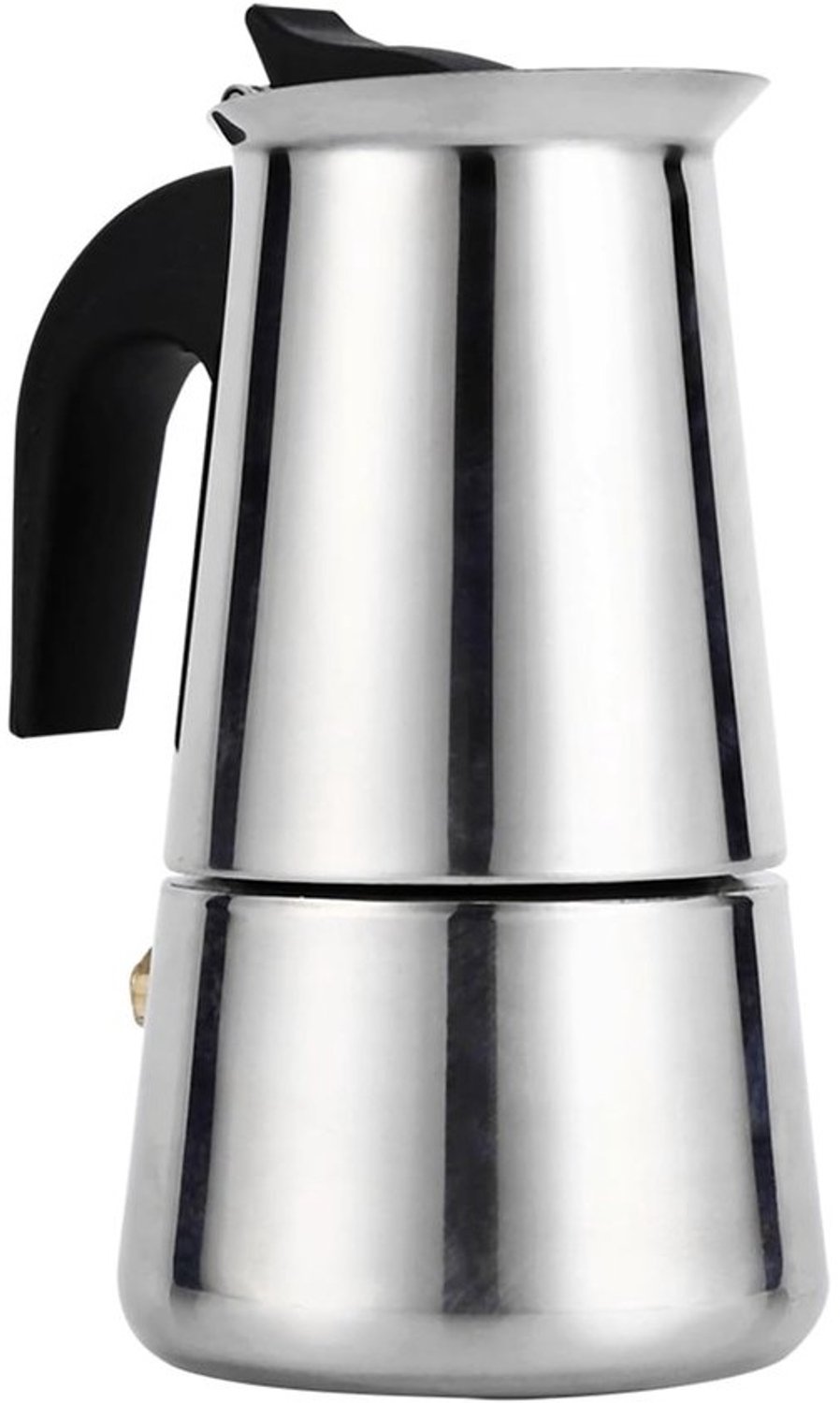 Koffiezetapparaat voor Inductie van Roestvrijstaal - Moka Pot voor het Maken van Espresso en Cappuccino