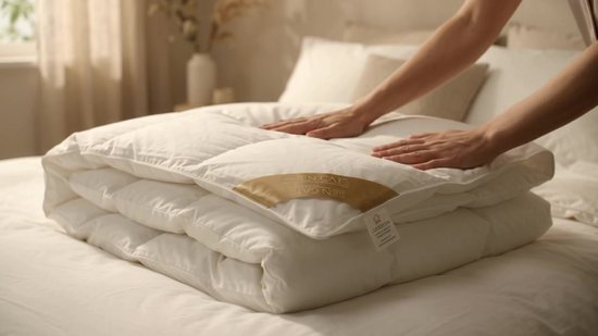 Ten Cate 100% Ganzendonzen 4-Seizoenen Dekbed - 200x200 cm - Luxe Ganzendons - Ademend - Vochtregulerend