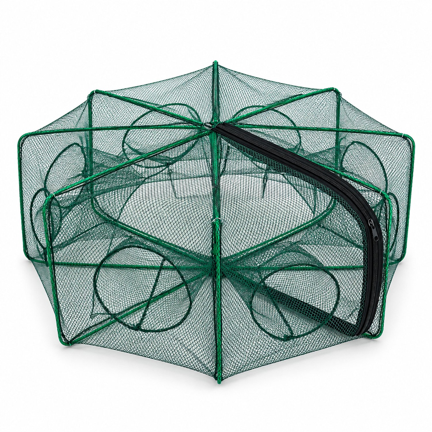 Eurocatch Rivierkreeft- en Krabbenfuik – Opvouwbaar – Ø 70 × 25 cm – Groen