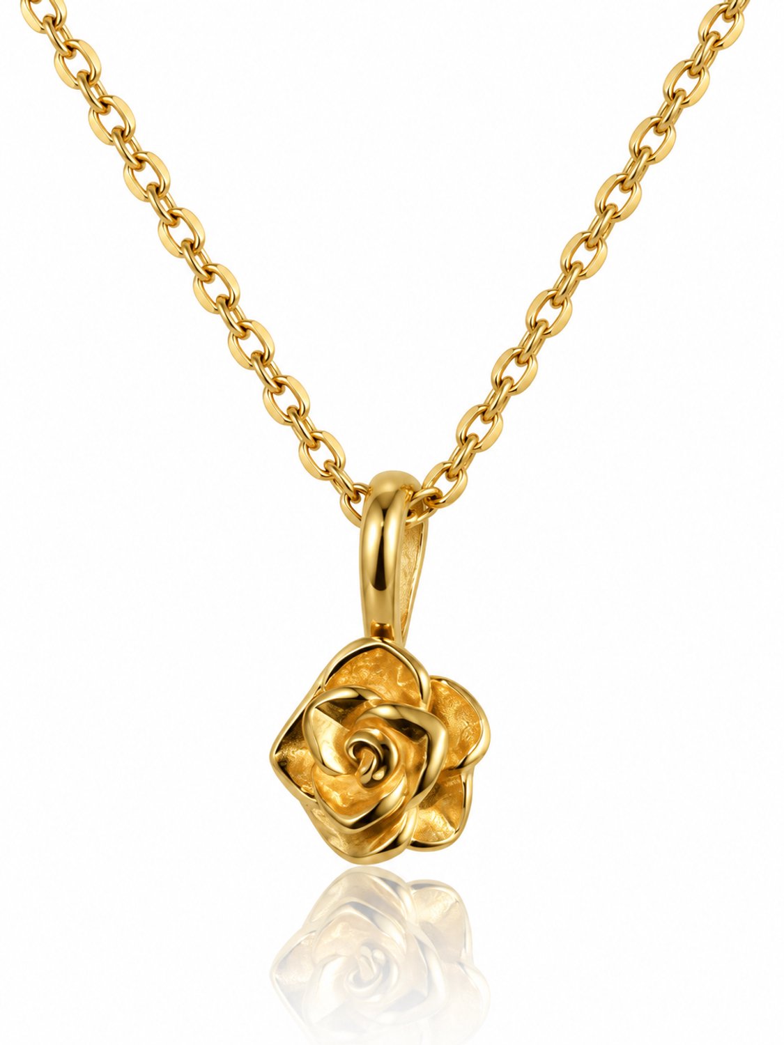 Maevi® Geboortebloem Ketting - Maand: Juni - Hoge Kwaliteit RVS / Stainless Steel - Sterrenbeeld / Geboortesteen Ketting - Cadeau voor Mama / Vriendin - Geboorte Cadeau - Incl Luxe Verpakking - Birthflower Necklace - Lengte: 45cm - Verkleurt Niet