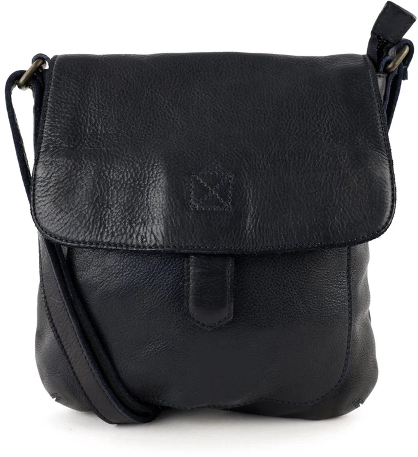 Bear Design Jip Leren Schoudertas - Navy