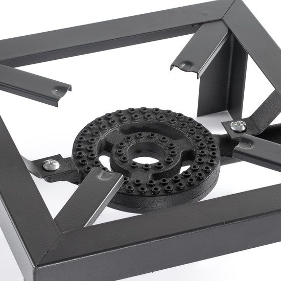 1 Pit Camping Gasstel Gasbrander Wokbrander - 6,8 KW - 24.5cm - 4 Voets — afbeelding 2