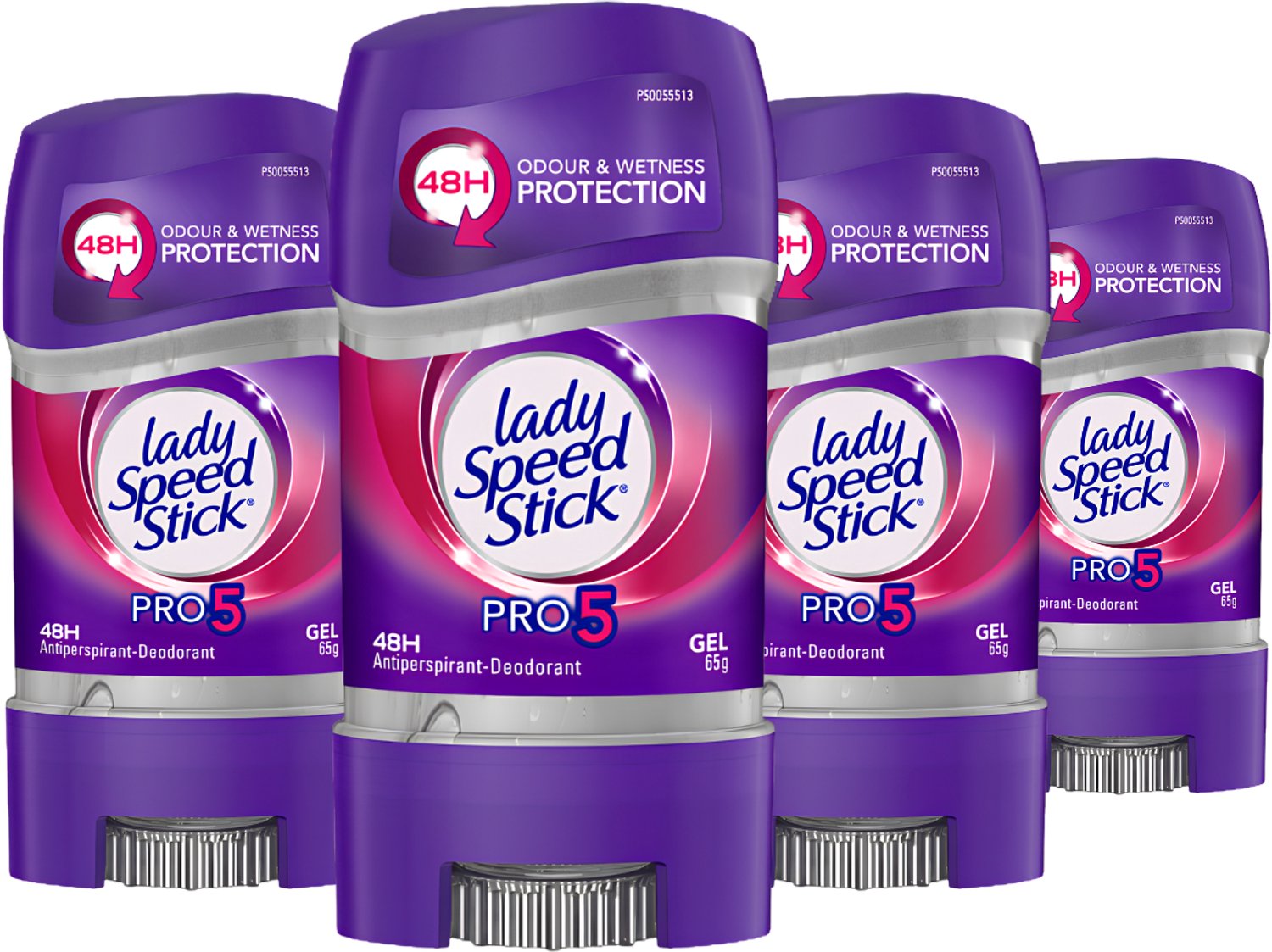 Lady Speed Stick Pro 5 in 1 Deodorant Vrouw - Anti Transpirant Gel Deodorant Stick - 4 x 65g