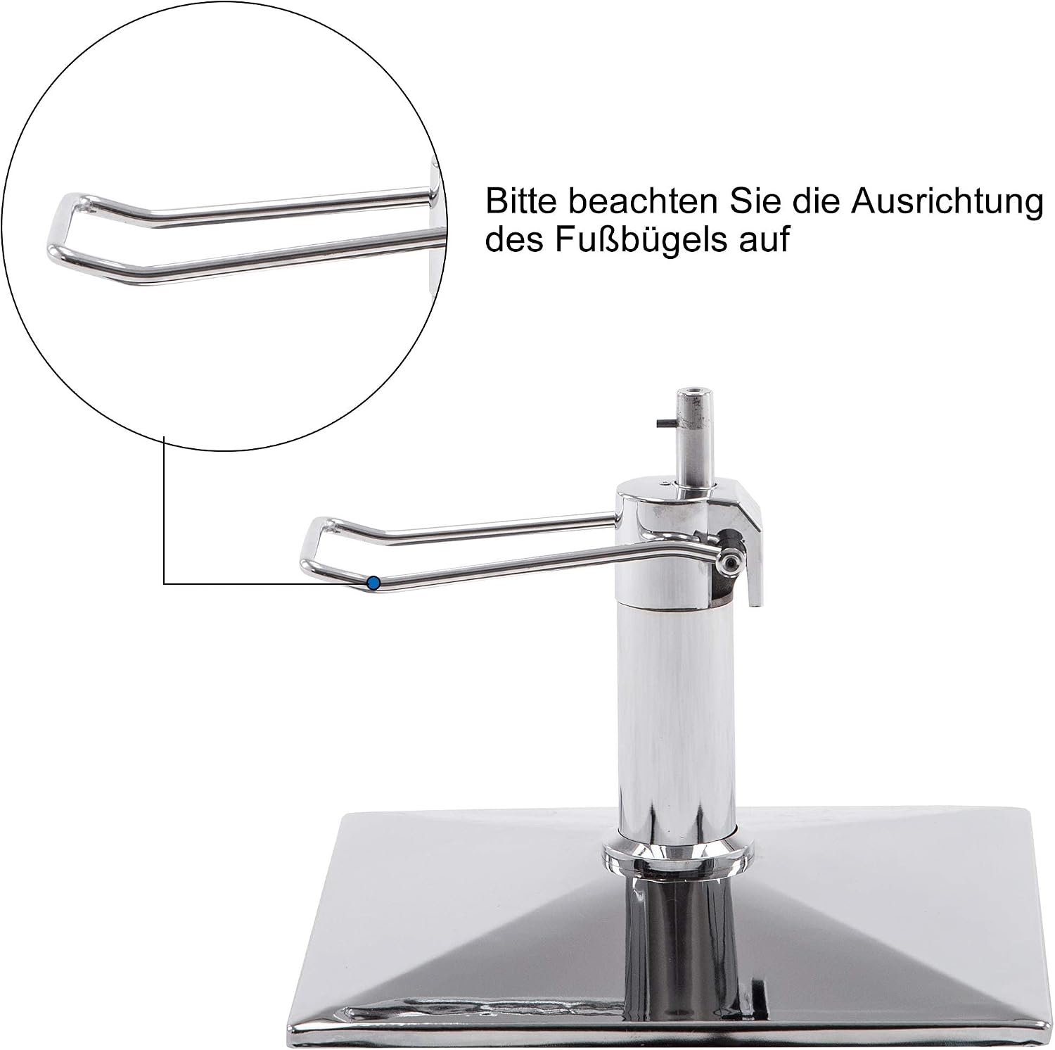 Professionele Hydraulische Kappersstoel 360° Draaibaar met Verstelbare Hoogte – Zwarte Barberstoel voor Kapsalon, Barbershop & Beautysalon – 70 × 62 × 90 cm