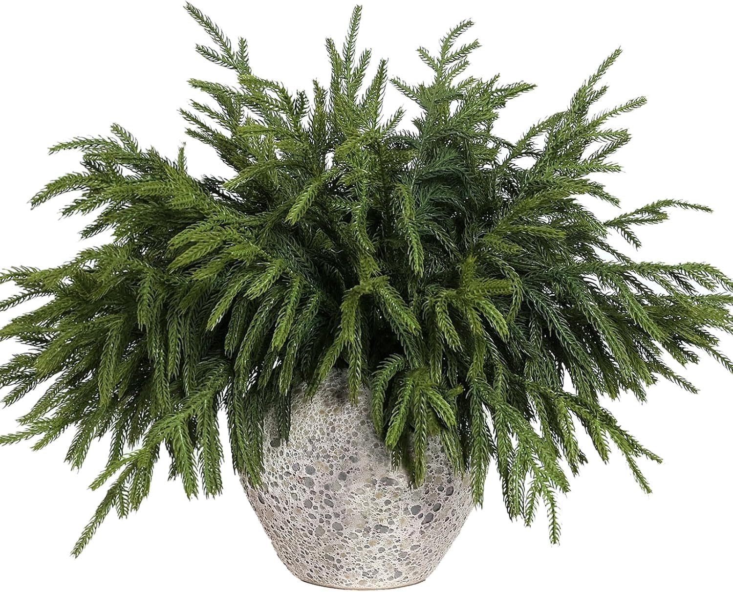 KZQ 15 Stuks Dennentak – Kunst-Norfolk-dennentak voor Kerst – Kerst decoraties – 48 cm