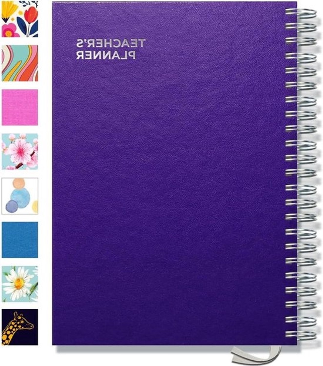 Docentenplanner A4 - Agenda voor leraren - Lessen plannen - 5 lessecties - A4 - Paars