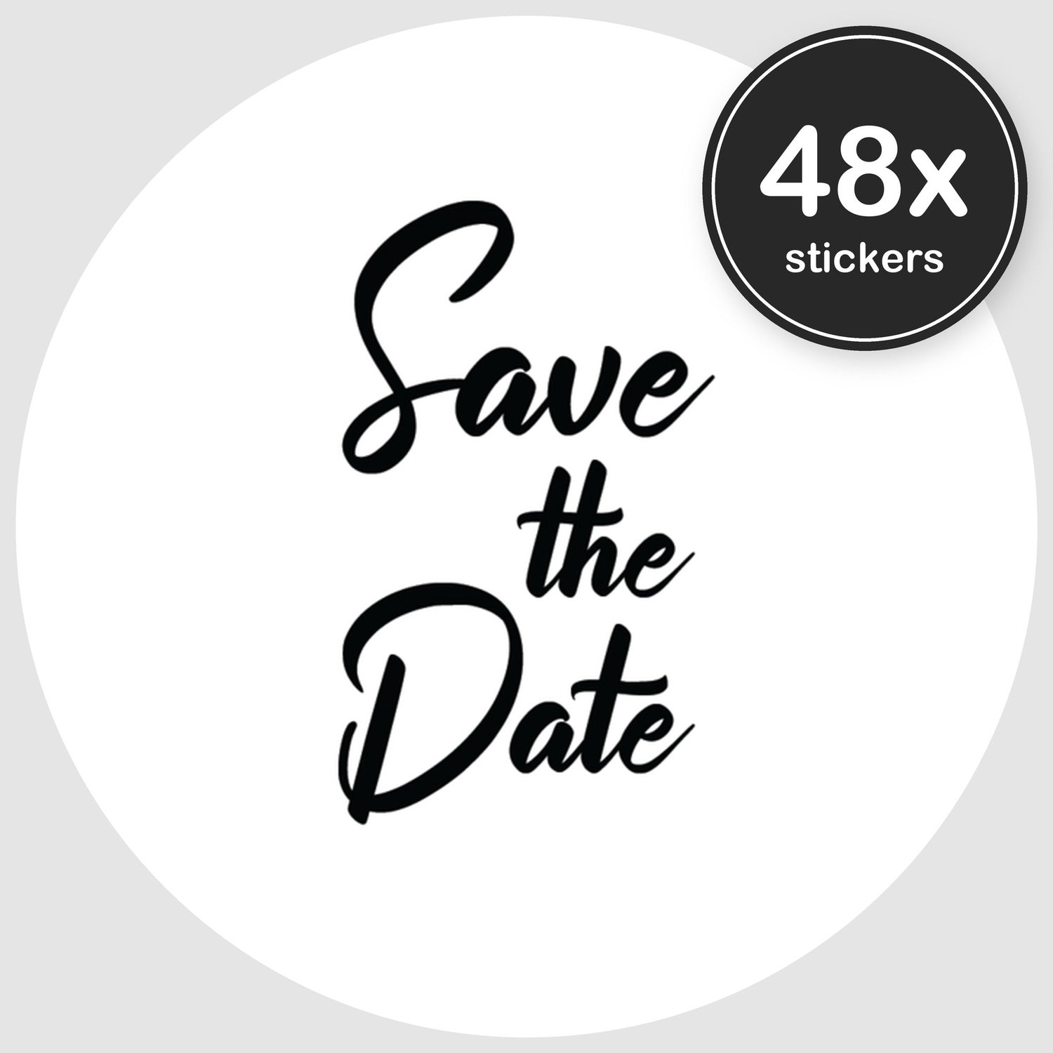 Sluitstickers Verjaardag - 48 stuks - Rond 30 mm - Verjaardag Stickers - Sluitzegel Uitnodiging - Design 081