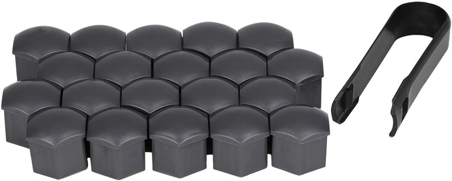 Wielmoerdoppen 21 mm - kunststof - 20 stuks - beschermt je wielbouten - Vemera