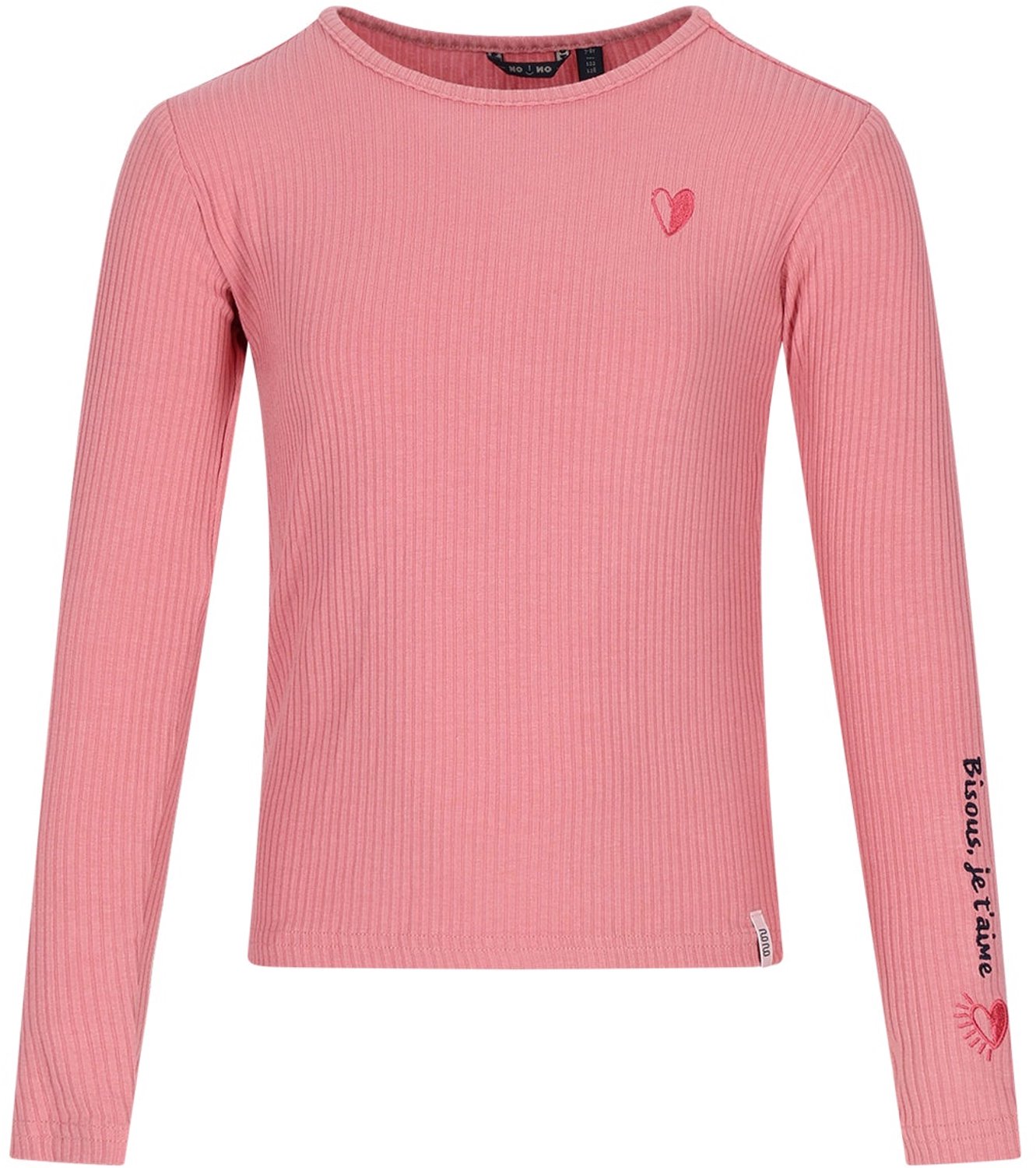 Nono Kess Rib Top Tops & T-shirts Meisjes - Shirt - Roze - Maat 122/128