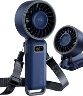 High Speed Handventilator Oplaadbaar AIR 100 – Krachtige Airflow – 100 Snelheden – LED Display – Tot 12 uur gebruik - Verkoelt écht