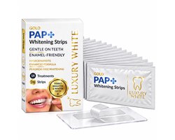 Luxury White PAP+ Whitening Strips - Tandenbleek Strips voor Wittere Tanden - Tot 8 Tinten Witter - 14 Paar - Tanden Bleken - Cresting 3D Formula - Smile - Logic Whitening