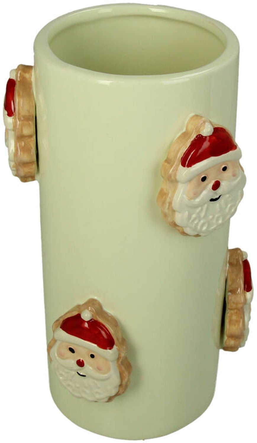 Kersten vaas dolomiet santa 13x22.5cm multi wit