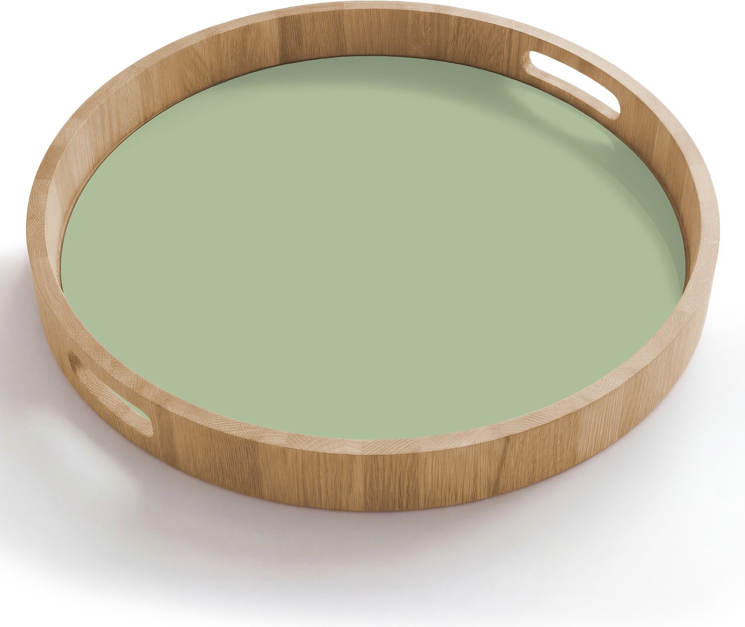 Dienblad rond 50x50 cm - Schootdienblad hout - Spring - Sprint - Groen - Borrelplank rechthoek - Plateau houten dienbladen