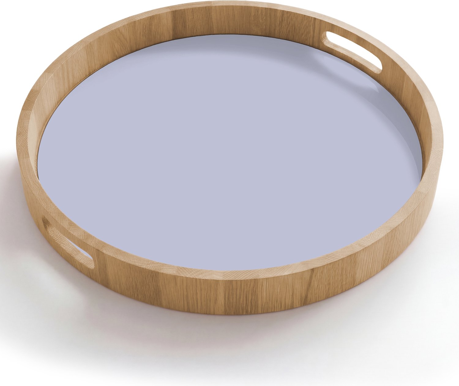 Dienblad rond 50x50 cm - Schootdienblad hout - Chalky - Lavender - Paars - Borrelplank rechthoek - Plateau houten dienbladen
