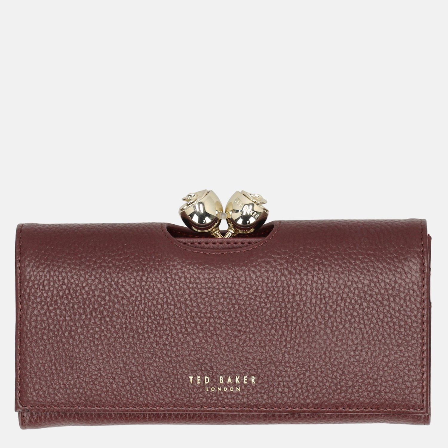 Ted Baker Roosali Rose Detail portemonnee dark red