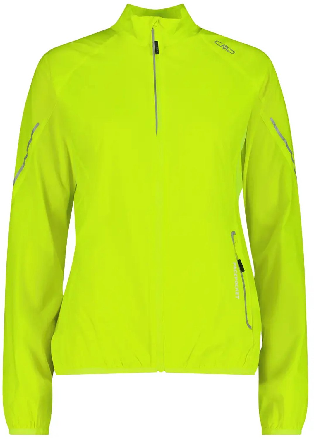 Dames windjack met rits CMP Gele Fluo
