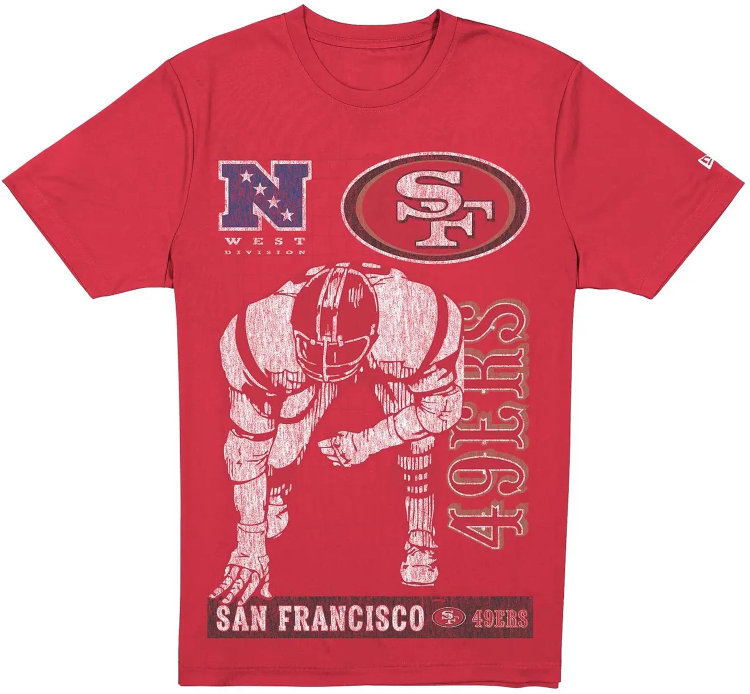T-shirt San Francisco 49ers New Era 3710 Rood