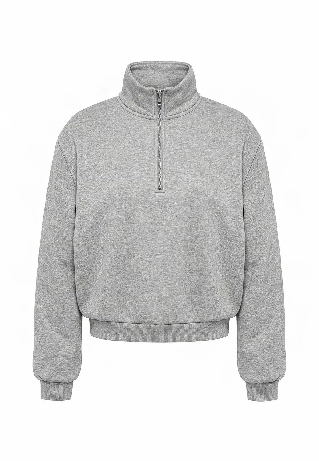 Sweatshirt loose 1/2 zip dames Urban Classics Troyer Heidegrijs