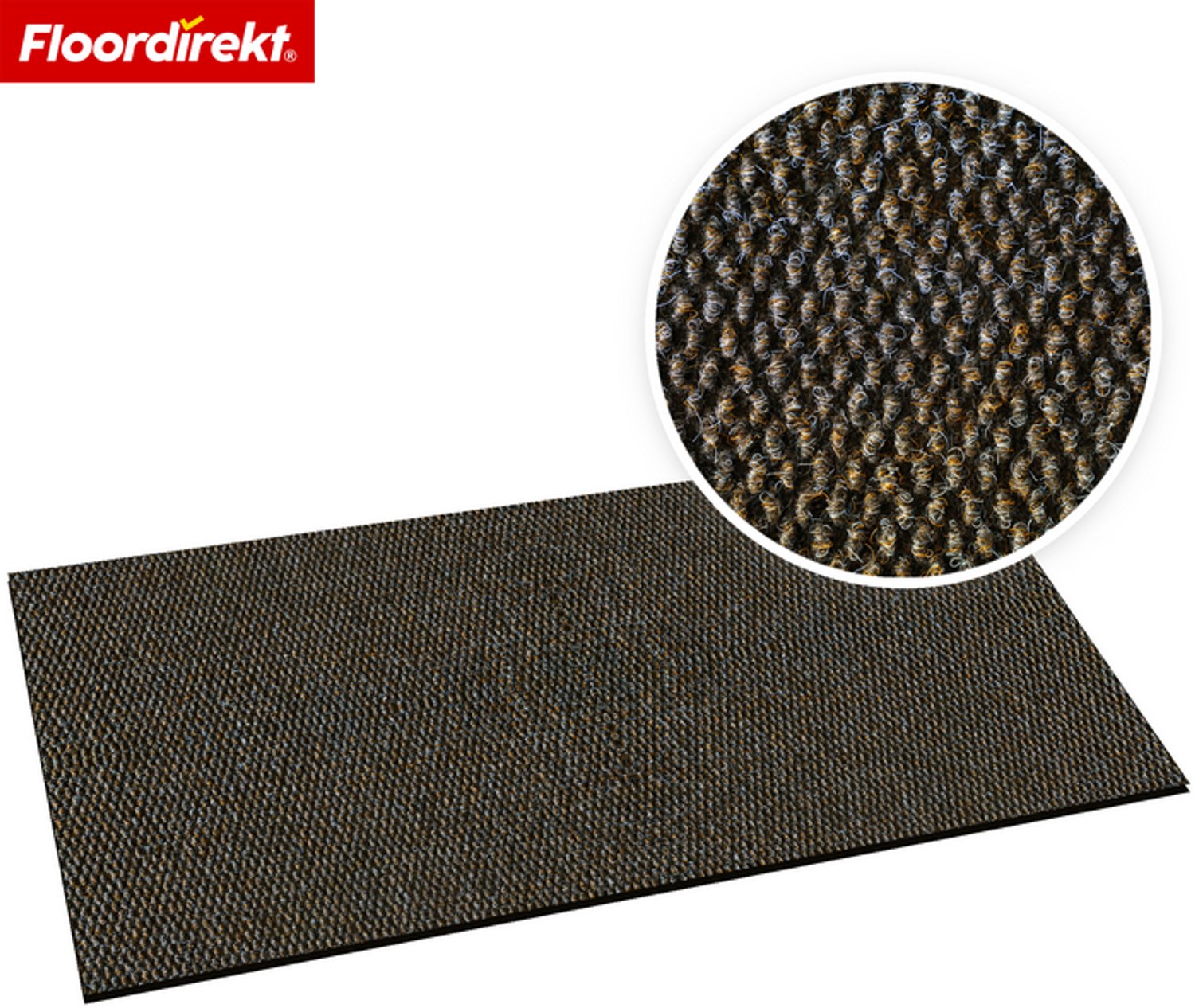 Floordirekt Hong Kong Pro Schoonloopmat - Antislip - Bruin - 80 x 150 cm