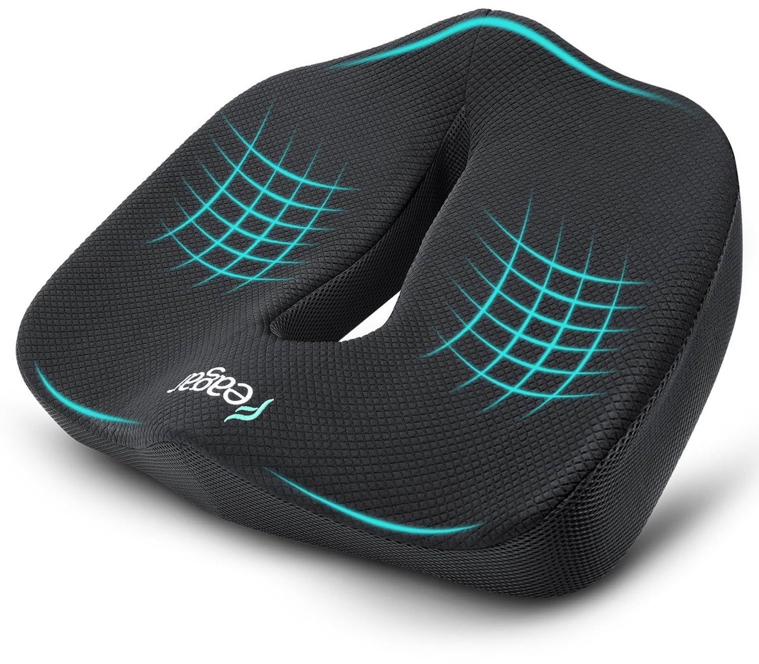 Duraxl Zitkussen - Traagschuim - XXL - Tot 150 kg - Zwart