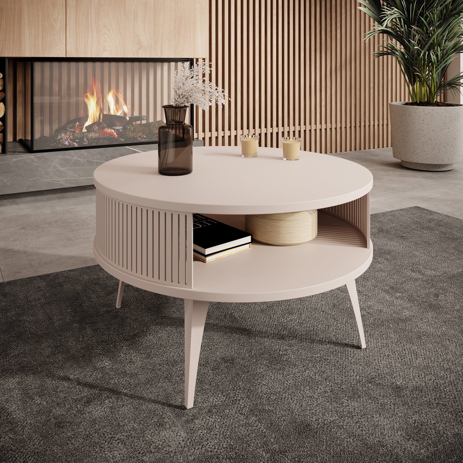 MEUBELLA Roslyn - Salontafel - Beige