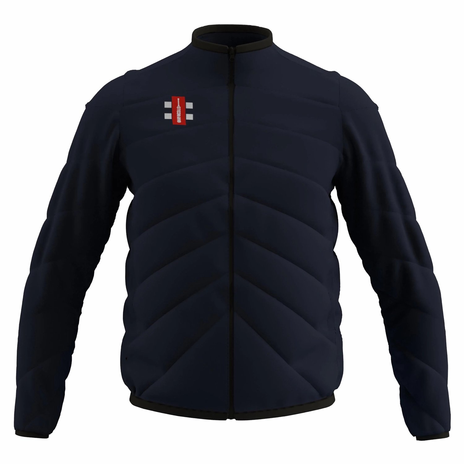Gray-Nicolls sportjas kind volledig rits donkerblauw 13 jaar textiel.