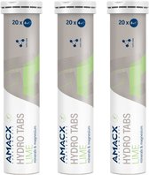 Amacx Hydro Tabs - Electrolytes - Elektrolyten - Elektrolyten Poeder - Lime - 3 pack - 60 tabs