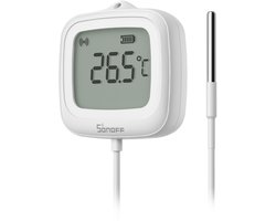 SONOFF SNZB-02LD Zigbee waterdichte temperatuursensor met 1,5 m roestvrij staal sonde, LCD-display, bereik -40~115°C, APP-monitoring, magnetische bevestiging, werkt met Zigbee-hub