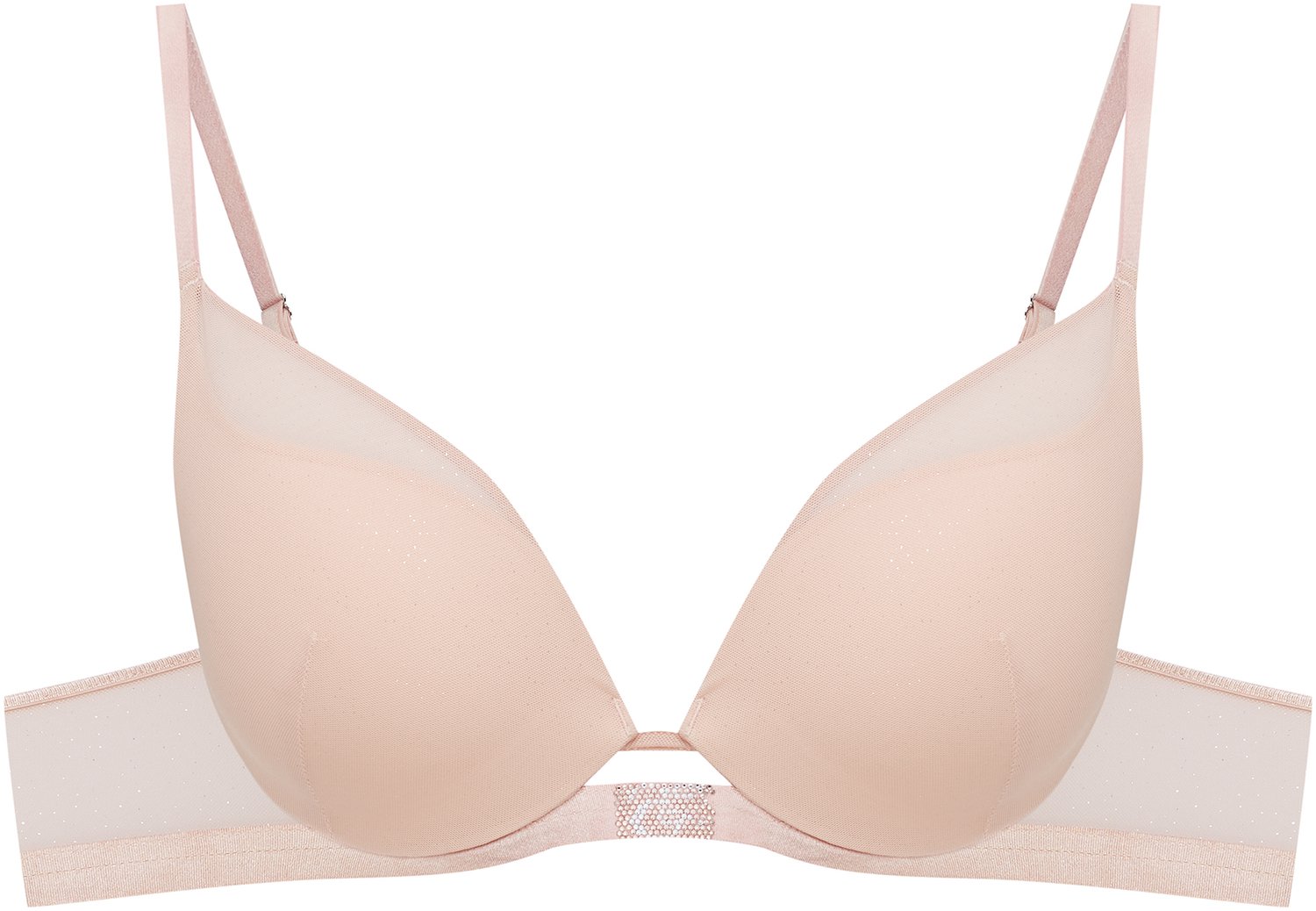 ESOTIQ Othilia - Push-upbeha - Beige - Glanzende afwerking