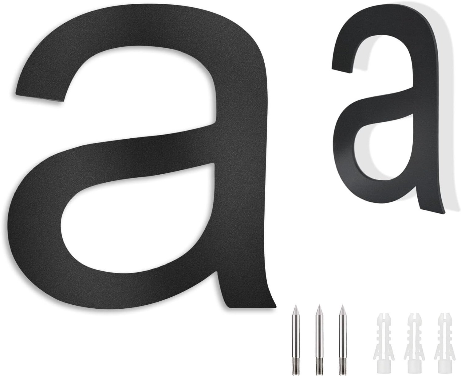 House number anthracite stainless steel house number RAL 7016 corrosion resistant house number plate height 15 cm for - ShopVlot