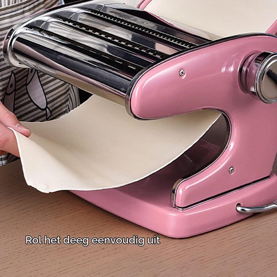 Noodle Maker Handslinger Pasta Maker Veilig Roestvrij Staal Drukken Noodle Machine Antislip Basis Pasta Maker Machine voor scenario's Marmeren Tafelblad Pasta Maker 6 — afbeelding 2